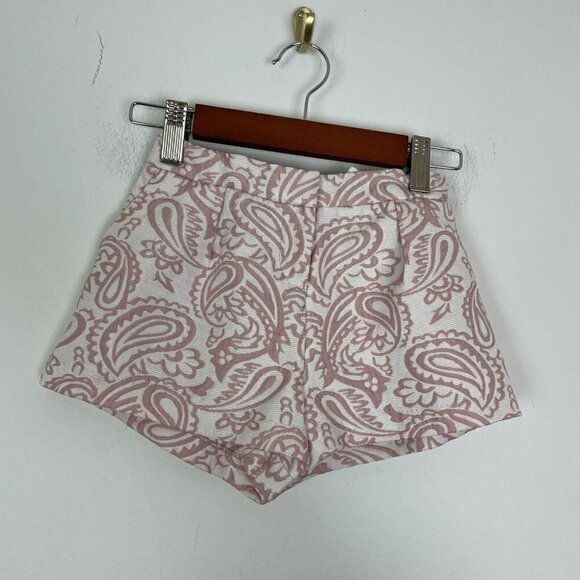 Victoria Beckham for Target Shorts Girls XS High Rise Pink Brocade Adjustable - Picture 1 of 4